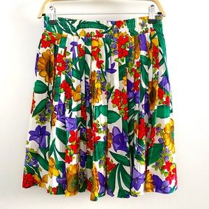 🌻Vintage Marisa Christina pleated floral skirt